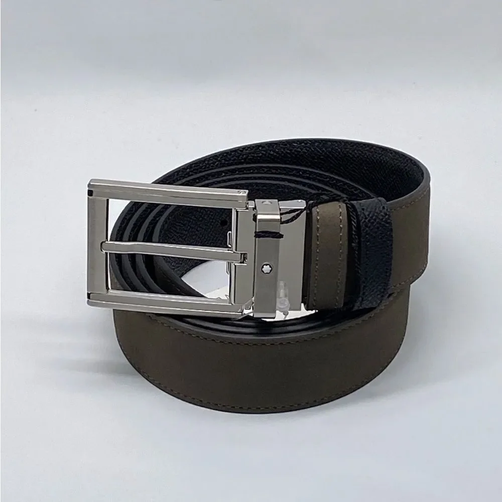 Montblanc Trapeze Adjustable & Reversible Leather Belt